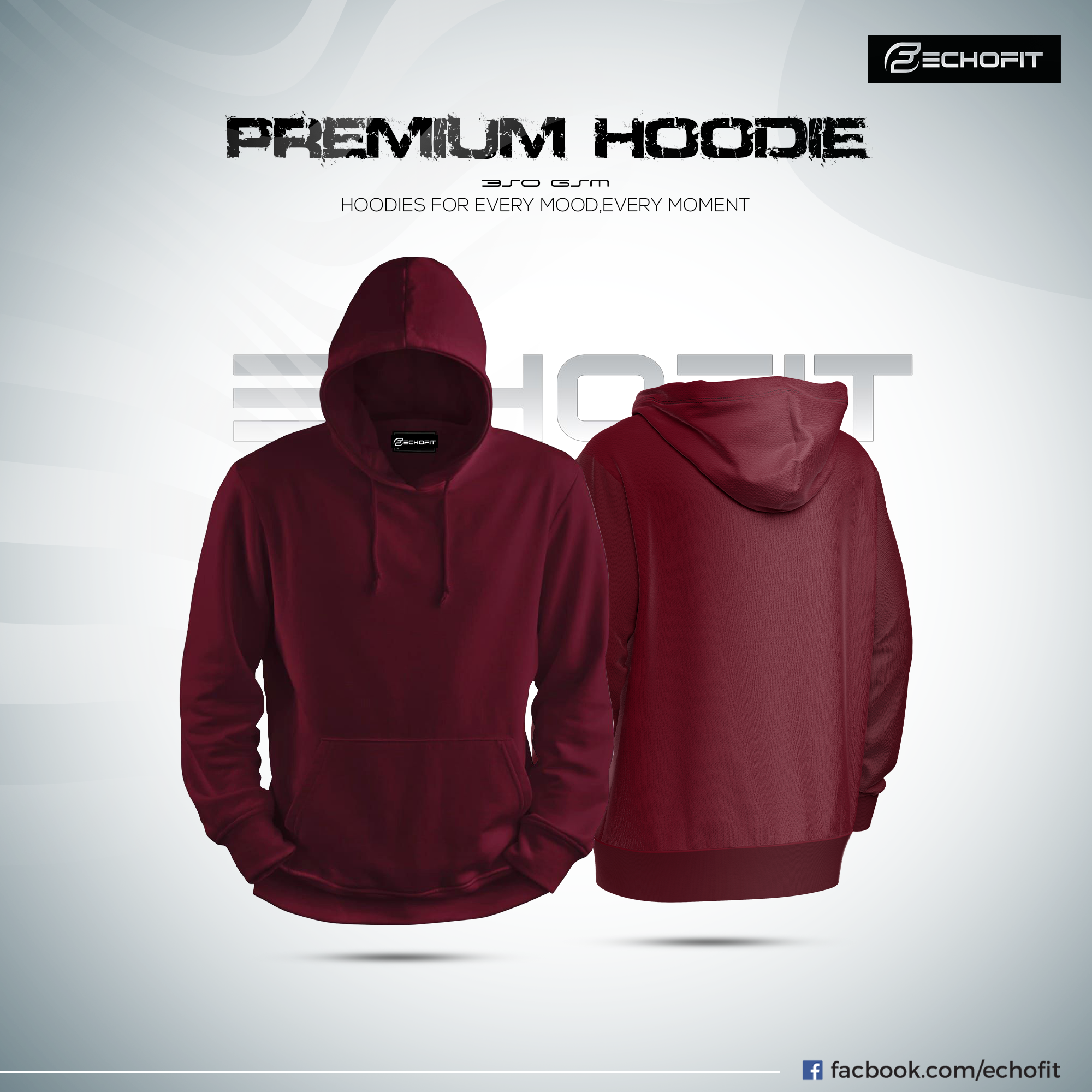 Premium Maroon Hoodie