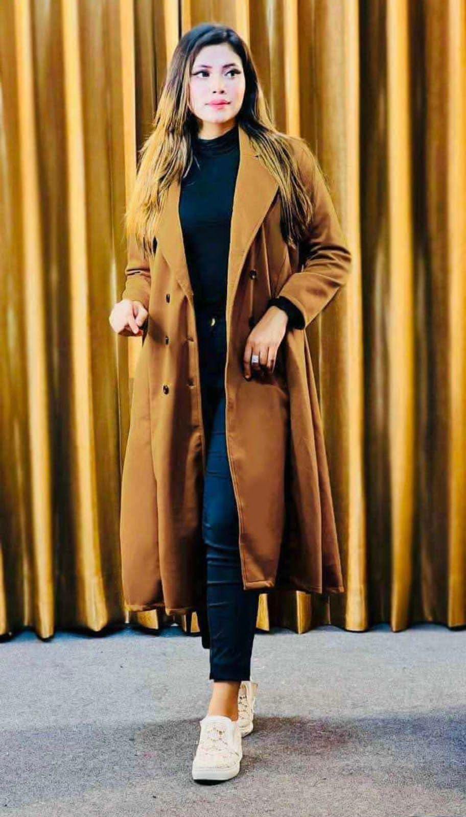 Stylish Ladies Overcoat Premium Winter Fur Long Coat - Image 2