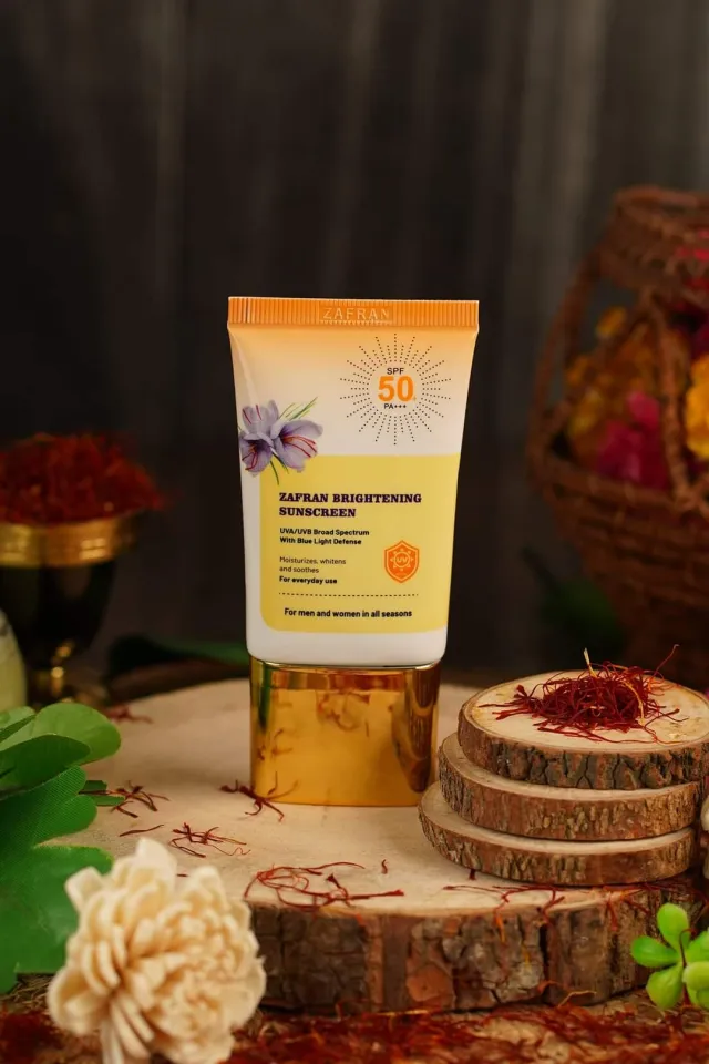 Zafran Brightening Sunscreen SPF50 PA+++ 30gm | For Men & Women Daily Use