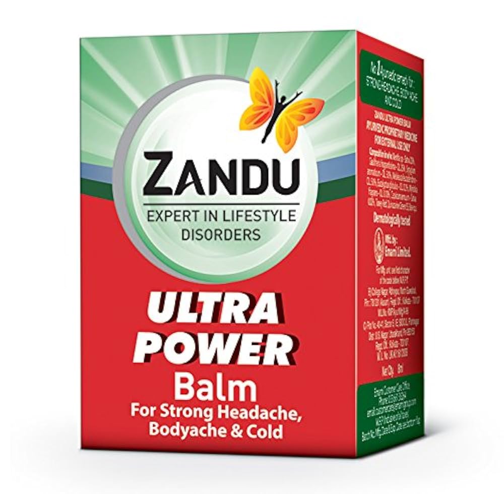 Zandu Balm Ultra Power Red 8ml | Indian - Image 3