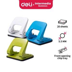 Deli Punch Machine, 2 Holes, 0136 Small Assorted Colour